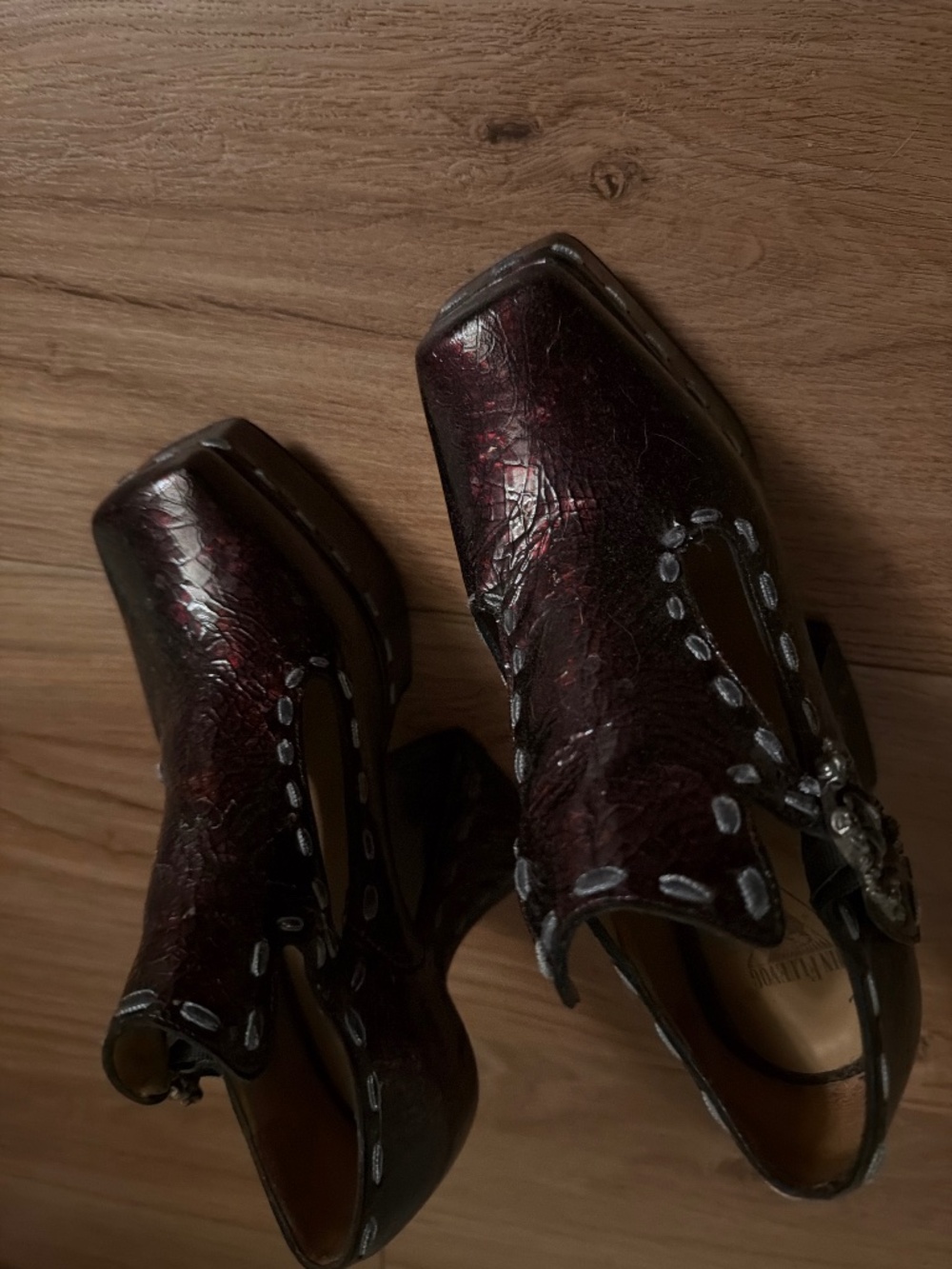 Original Madonna high burgundy heels- Fluevog beauties